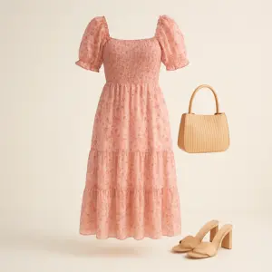 Floral midi dress